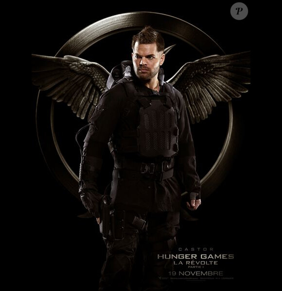 Affiche-personnage de Hunger Games – La Révolte : Partie 1 avec Wes Chatham (Castor)