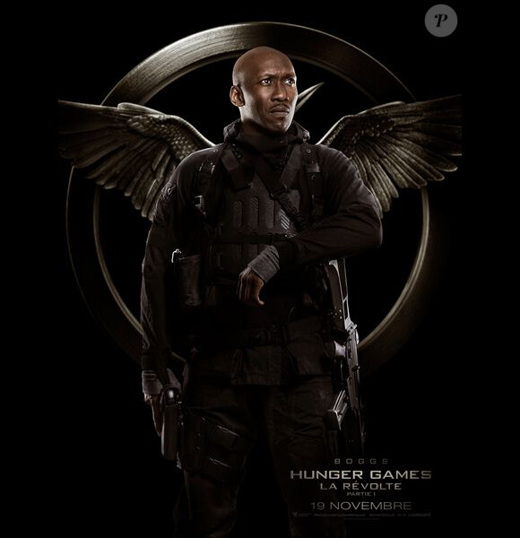Affiche-personnage de Hunger Games – La Révolte : Partie 1 avec Boggs (Mahershala Ali).