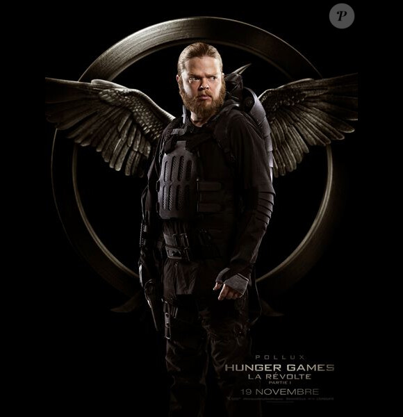 Affiche-personnage de Hunger Games – La Révolte : Partie 1 avec Pollux (Elden Henson)