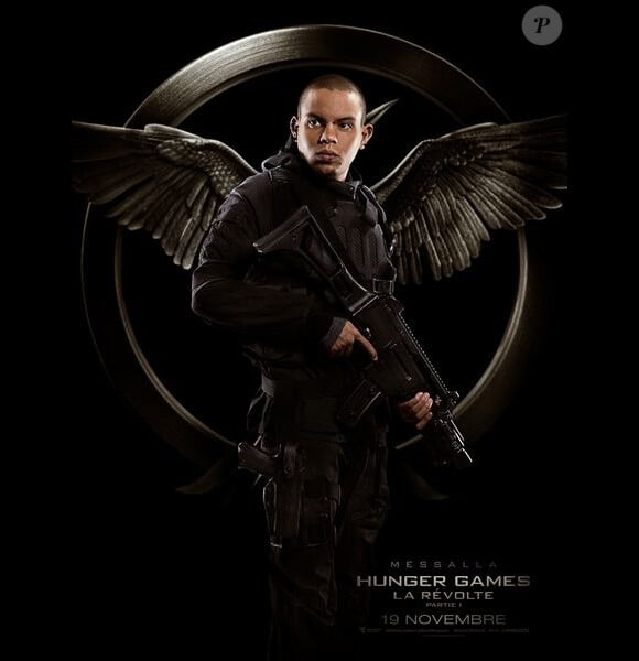 Affiche-personnage de Hunger Games – La Révolte : Partie 1 avec Messalla (Evan Ross).