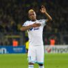 Jordan Ayew lors du match de Ligue des champions entre le Borussia Dortmund et l'Olympique de Marseille au BVB Stadion de Dortmund, le 1er octobre 2013