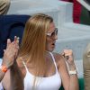 Jelena Ristic, l'épouse de Novak Djokovic, à Roland-Garros le 3 juin 2014
