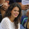 Noura, la compagne de Jo-Wilfried Tsonga, lors du match de celui-ci à l'US Open, le 30 août 2014 à l'USTA Billie Jean King National Tennis Center