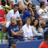 Noura, la compagne de Jo-Wilfried Tsonga, lors du match de celui-ci à l'US Open, le 30 août 2014 à l'USTA Billie Jean King National Tennis Center