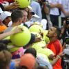 Jo-Wilfried Tsonga lors de son troisième tour de l'US Open face à Pablo Carreno Busta à l'USTA Billie Jean King National Tennis Center de New York le 30 août 2014