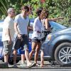 Halle Berry et son mari Olivier Martinez lors de leurs vacances à Hawaï avec leurs enfants, le 28 août 2014