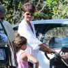Halle Berry, son mari Olivier Martinez, leur fils Maceo et la petite Nahla en vacances à Hawaï, le 28 août 2014