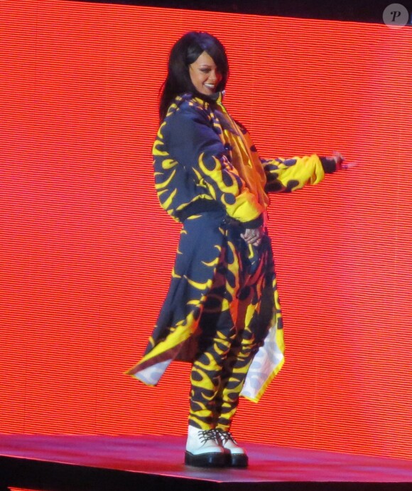 Rihanna en concert au Rose Bowl à Pasadena, le 7 août 2014.