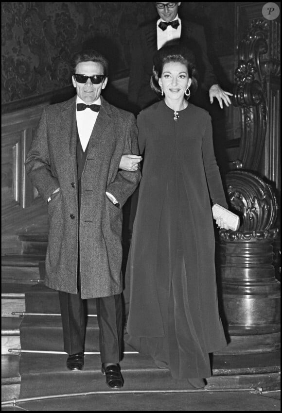 Pier Paolo Pasolini et Maria Callas à Paris. (photo non datée)