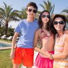 Exclusif : Caroline Barclay, sa fille Clara et son fils Vincent en vacances à Ibiza, aout 2014.