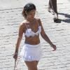 Exclusif - Rihanna, en vacances en Corse, se promène à Calvi. Le 1er septembre 2014.