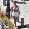Exclusif - Rihanna, en vacances en Corse, se promène à Calvi. Le 1er septembre 2014.