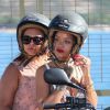Exclusif - Rihanna fait du quad avec des amis à Calvi en Corse, le 1er septembre 2014.01/09/2014 - Calvi