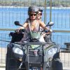 Exclusif - Rihanna fait du quad avec des amis à Calvi en Corse, le 1er septembre 2014.01/09/2014 - Calvi