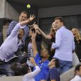  Lindsey Vonn lors du quart de finale entre Gaël Monfils et Roger Federer à l'US Open, à l'USTA Billie Jean King National Tennis Center de New York, le 4 septembre 2014 