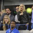Gwen Stefani lors du quart de finale entre Gaël Monfils et Roger Federer à l'US Open, à l'USTA Billie Jean King National Tennis Center de New York, le 4 septembre 2014