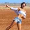 Amanda Cerny pose lors d'un shooting à Aruba, le 4 septembre 2014. 