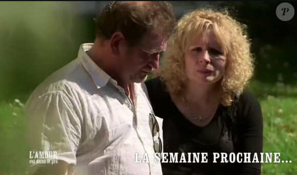 François et Marie-Line - Premier épisode du bilan de "L'amour est dans le pré 2014" sur M6. Lundi 8 septembre 2014.