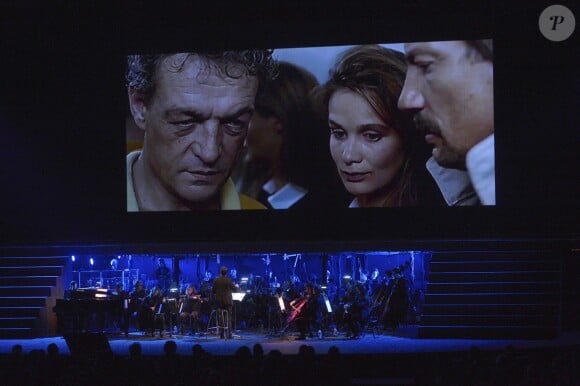 Soirée "Claude Lelouch en musique" dans la cour d'honneur des Invalides à Paris le 6 septembre 2014