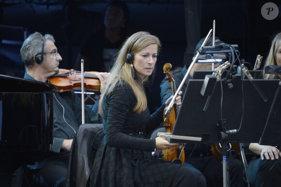 Anne Gravoin - Soirée "Claude Lelouch en musique" dans la cour d'honneur des Invalides à Paris le 6 septembre 2014