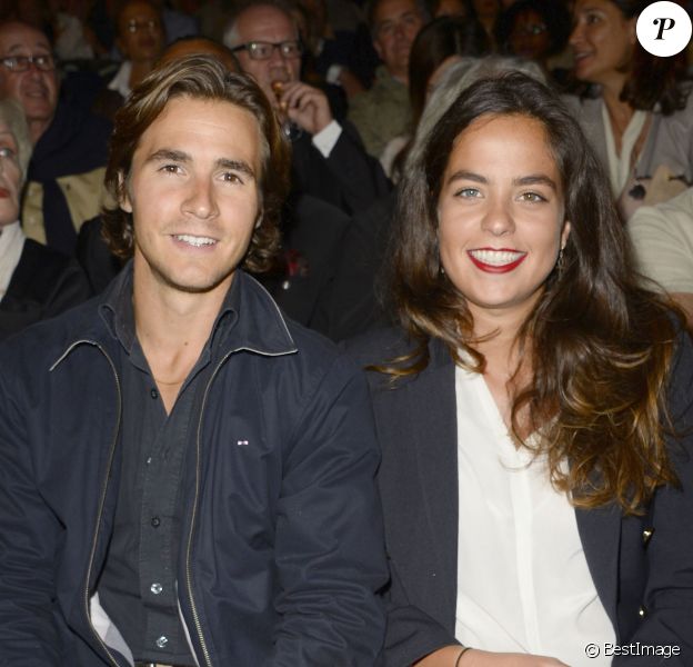 Julien Dereins et sa compagne Anouchka Delon - Soirée "Claude Lelouch en musique" dans la cour d'honneur des Invalides à Paris le 6 septembre 2014. Les scènes mythiques des films de Claude Lelouch sur les plus belles musiques de Francis Lai.