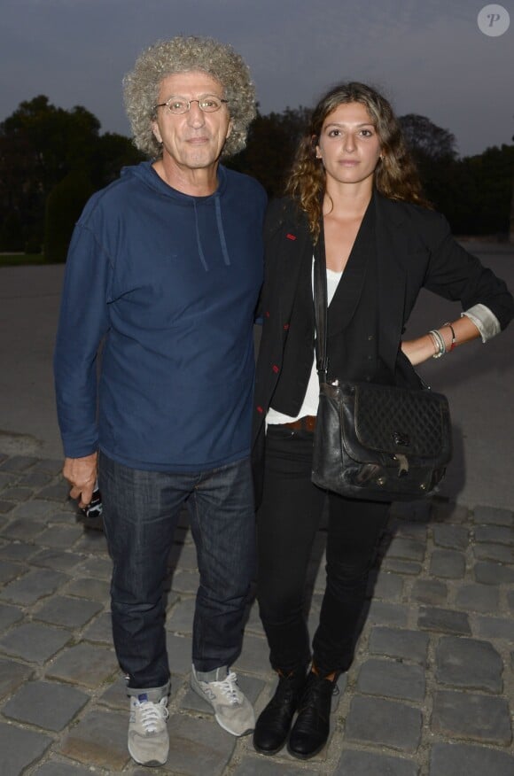 Elie Chouraqui et sa fille Sarah - Soirée "Claude Lelouch en musique" dans la cour d'honneur des Invalides à Paris le 6 septembre 2014. Les scènes mythiques des films de Claude Lelouch sur les plus belles musiques de Francis Lai.