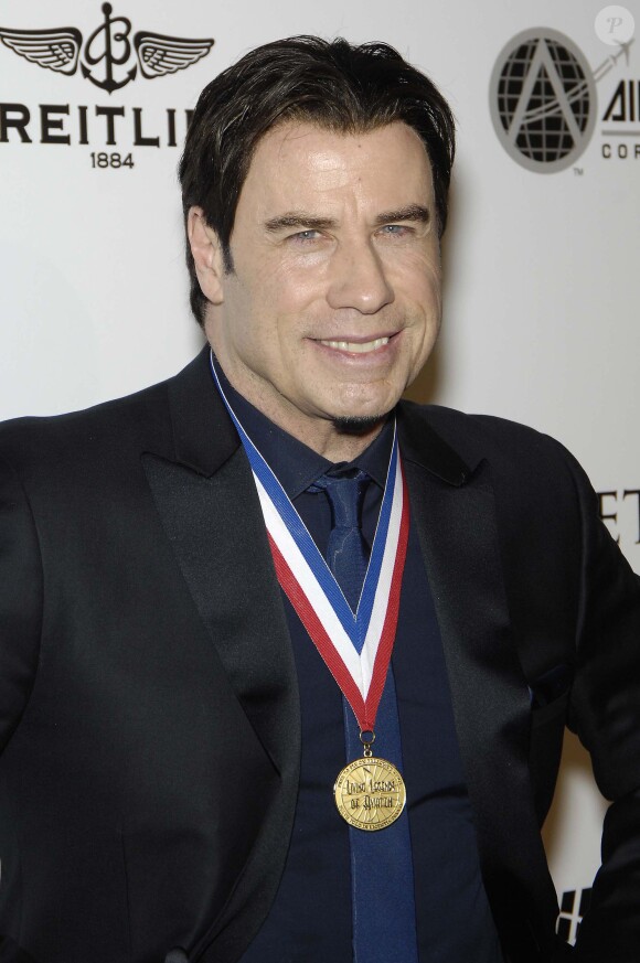 John Travolta - 11e cérémonie des "Living Legends of Aviation" à l'hotel Beverly Hilton le 17 janvier 2014 