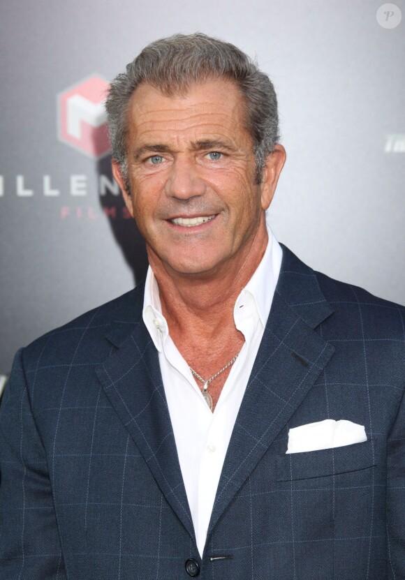 Mel Gibson - Avant-première du film "Expendables 3" au TLC Chinese Theatre à Hollywood, le 11 août 2014.