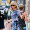 Taylor Swift à la sortie de son cours de gym à New York, le 12 août 2014.