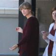 Taylor Swift s'arrête à un studio d'enregistrement pour répéter son show pour les "MTV Video Music Awards" à Los Angeles, le 23 août 2014