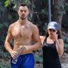 Lea Michele fait de la randonnée avec son petit-ami Matthew Paetz à Los Angeles, le 7 septembre 2014.