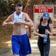 Lea Michele fait de la randonnée avec son petit-ami Matthew Paetz à Los Angeles, le 7 septembre 2014.