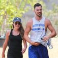 Lea Michele fait de la randonnée avec son petit-ami Matthew Paetz à Los Angeles, le 7 septembre 2014.