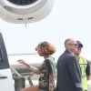 Beyoncé Knowles prend un jet privé à l'aéroport de Nice, à destination de Londres. Le 10 septembre 2014.