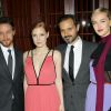 James McAvoy, Jessica Chastain, Ned Benson et Jess Weixler lors de l'after-party de "The Disappearance of Eleanor Rigby" à New York, le 10 septembre 2014.