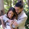 Exclusif - Julien Guirado et la divine Vanessa Lawrens (Les Anges de la télé réalité 6) au domaine Bertaud-Belieu le 16 mai 2014.