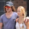 Carles Puyol et sa compagne Vanesa Lorenzo à New York le 6 septembre 2014.