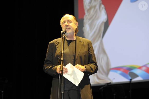 Le chanteur Michel Delpech lors du 5e Festival du film francophone d'Angoulême le 28 août 2012