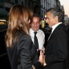 Nicolas Sarkozy et Carla Bruni-Sarkozy vont voir la pièce "Hôtel Europe" de Bernard-Henri Lévy au Théâtre de l'Atelier à Paris, le 12 septembre 2014.