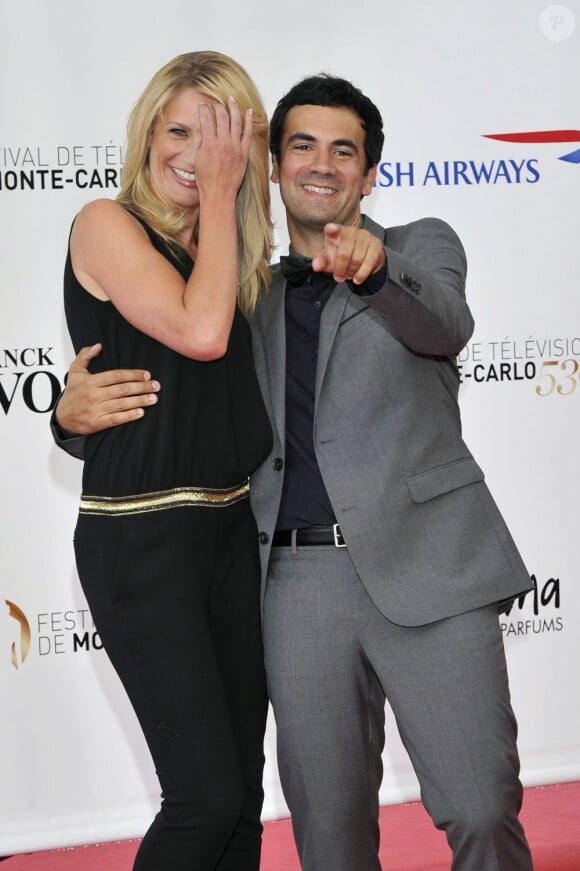 Sandrine Corman et Alex Goude en juin 2013 à Monaco