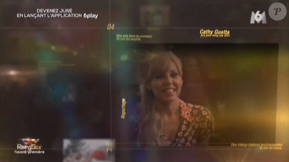 Cathy Guetta, membre du jury de Rising Star sur M6, le lundi 15 septembre 2014 pour l'avant-première en direct.