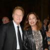 Robert Namias et sa femme Anne Barrere lors de la générale de la pièce "Un dîner d'adieu" au Théâtre Edouard Vll à Paris le 15 septembre 2014