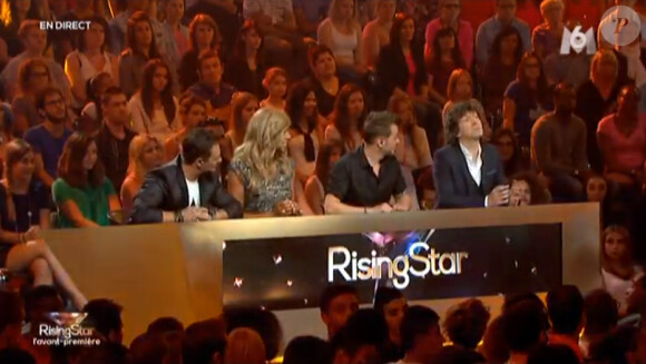 Le jury de Rising Star sur M6, le lundi 15 septembre 2014 pour l'avant-première en direct.
