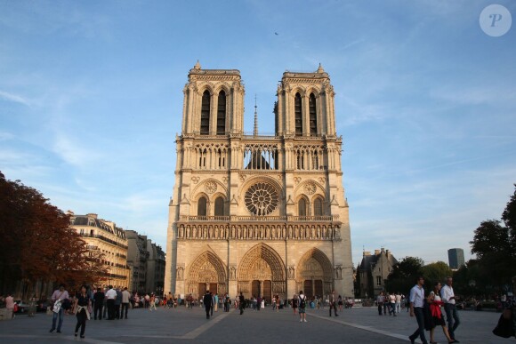 Beyoncé, son mari Jay Z et leur fille Blue Ivy ont visité la cathédrale Notre-Dame de Paris, le 16 septembre 2014.