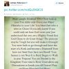 Adrian Peterson a publié un texte biblique sur son compte Twitter le 16 septembre 2014