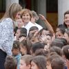 Letizia et Felipe VI d'Espagne ont procédé le 16 septembre 2014 à l'inauguration de l'année scolaire 2014-2015 à l'occasion d'une visite à l'école Ben-Cho-Shey de Pereiro de Aguiar, commune de la province d'Ourense.