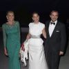 Le prince Nikolaos et la princesse Tatiana de Grèce à la soirée des noces d'or (50 ans de mariage) du roi Constantin II et de la reine Anne-Marie de Grèce, le 18 septembre 2014 au Yacht Club de Grèce du Pirée.
