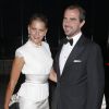 Le prince Nikolaos et la princesse Tatiana de Grèce à la soirée des noces d'or (50 ans de mariage) du roi Constantin II et de la reine Anne-Marie de Grèce, le 18 septembre 2014 au Yacht Club de Grèce du Pirée.