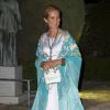 L'infante Elena d'Espagne à la soirée des noces d'or (50 ans de mariage) du roi Constantin II et de la reine Anne-Marie de Grèce, le 18 septembre 2014 au Yacht Club de Grèce du Pirée.