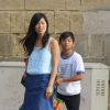 Pax, le fils d'Angelina Jolie et Brad Pitt, de sortie avec sa nounou pour faire les courses lors du séjour de la famille sur l'île de Gozo à Malte, le 11 septembre 2014
